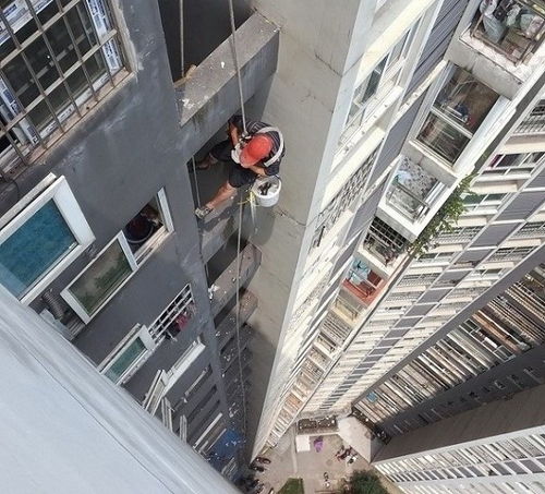 潼南外墙玻璃清洗 蜘蛛侠高空安装 外墙粉刷